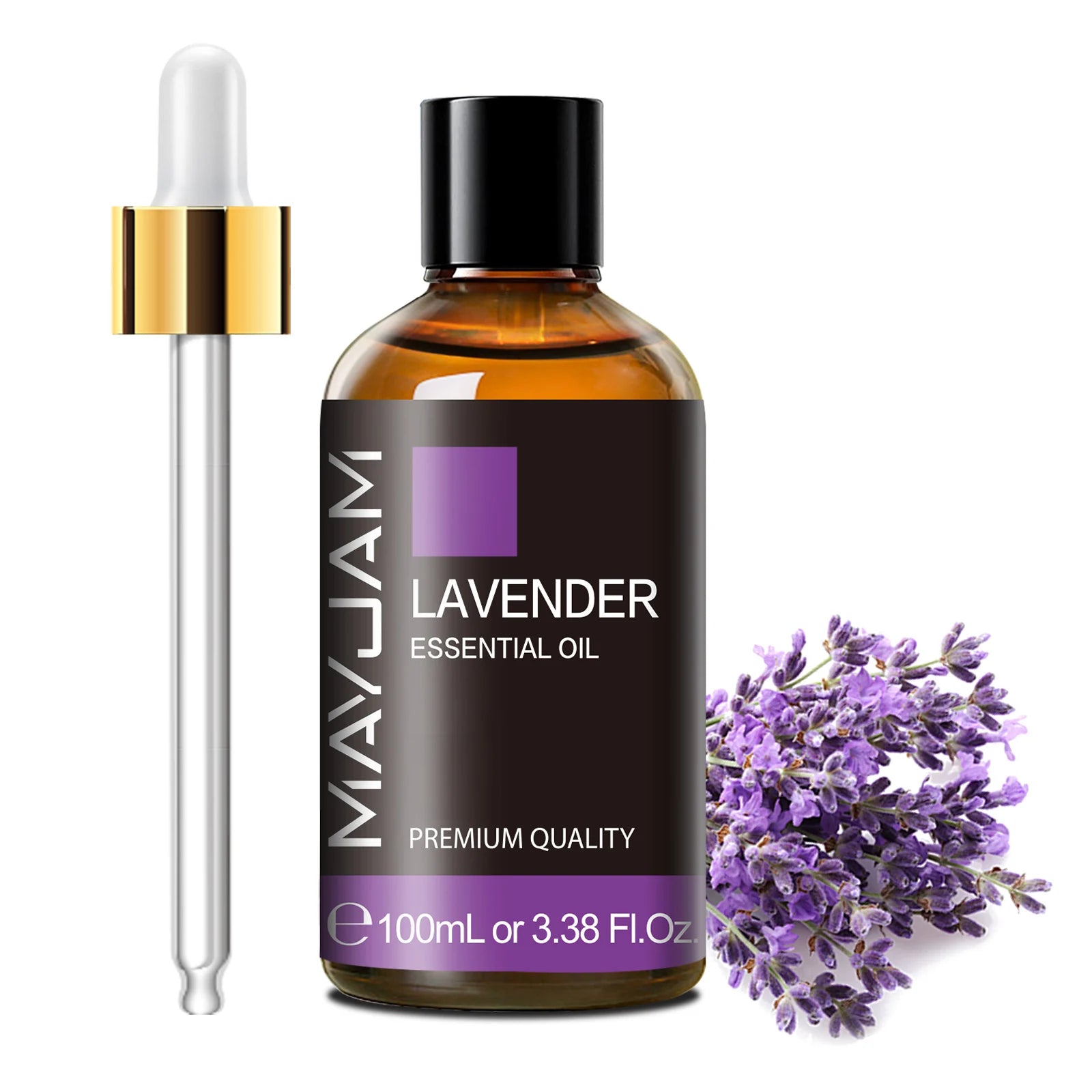 100Ml Pure Essential Oil with Glass Dropper, Aromatherapy Essential Oils Lavender Eucalyptus Rosemary Vanilla Aroma Oil