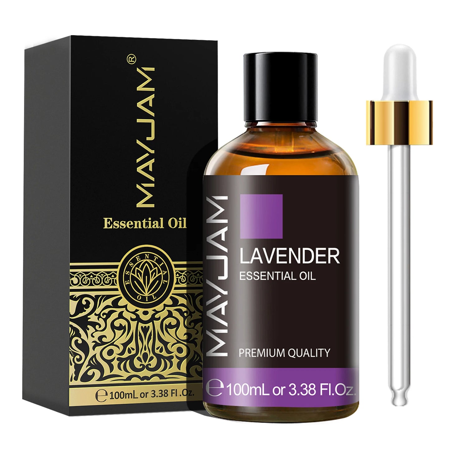 100Ml Pure Essential Oil with Glass Dropper, Aromatherapy Essential Oils Lavender Eucalyptus Rosemary Vanilla Aroma Oil