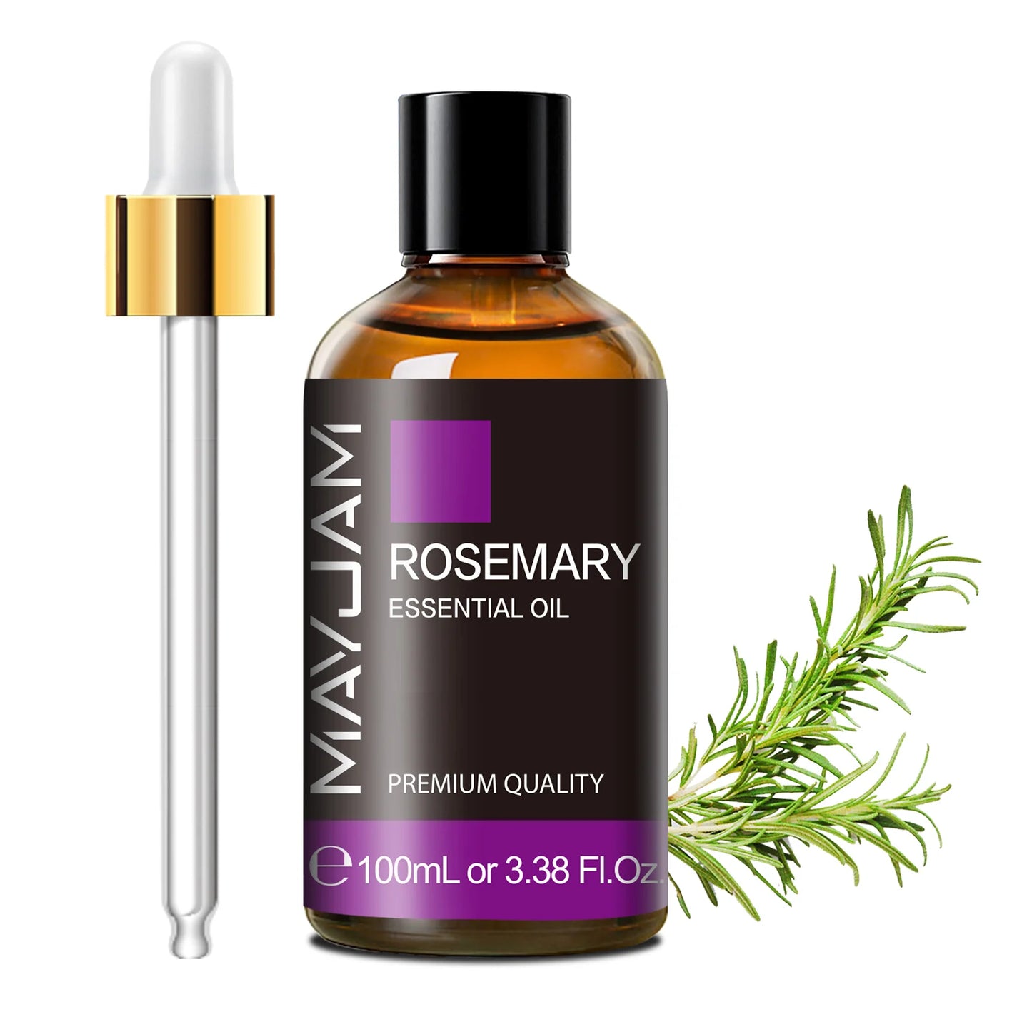 100Ml Pure Essential Oil with Glass Dropper, Aromatherapy Essential Oils Lavender Eucalyptus Rosemary Vanilla Aroma Oil